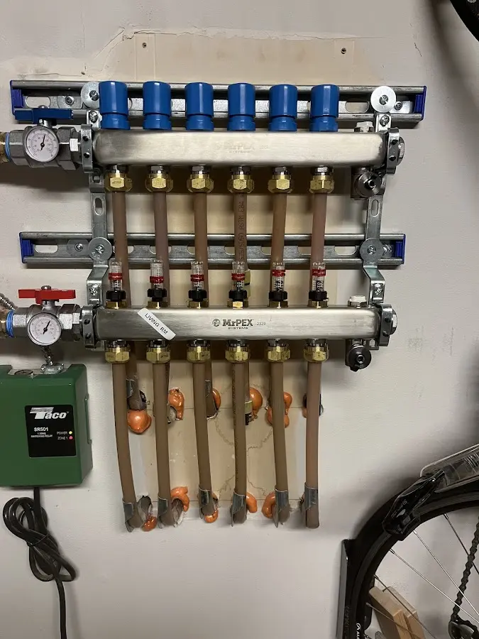 Plumber performing Gas Leak Detection at a residential property in Boonton